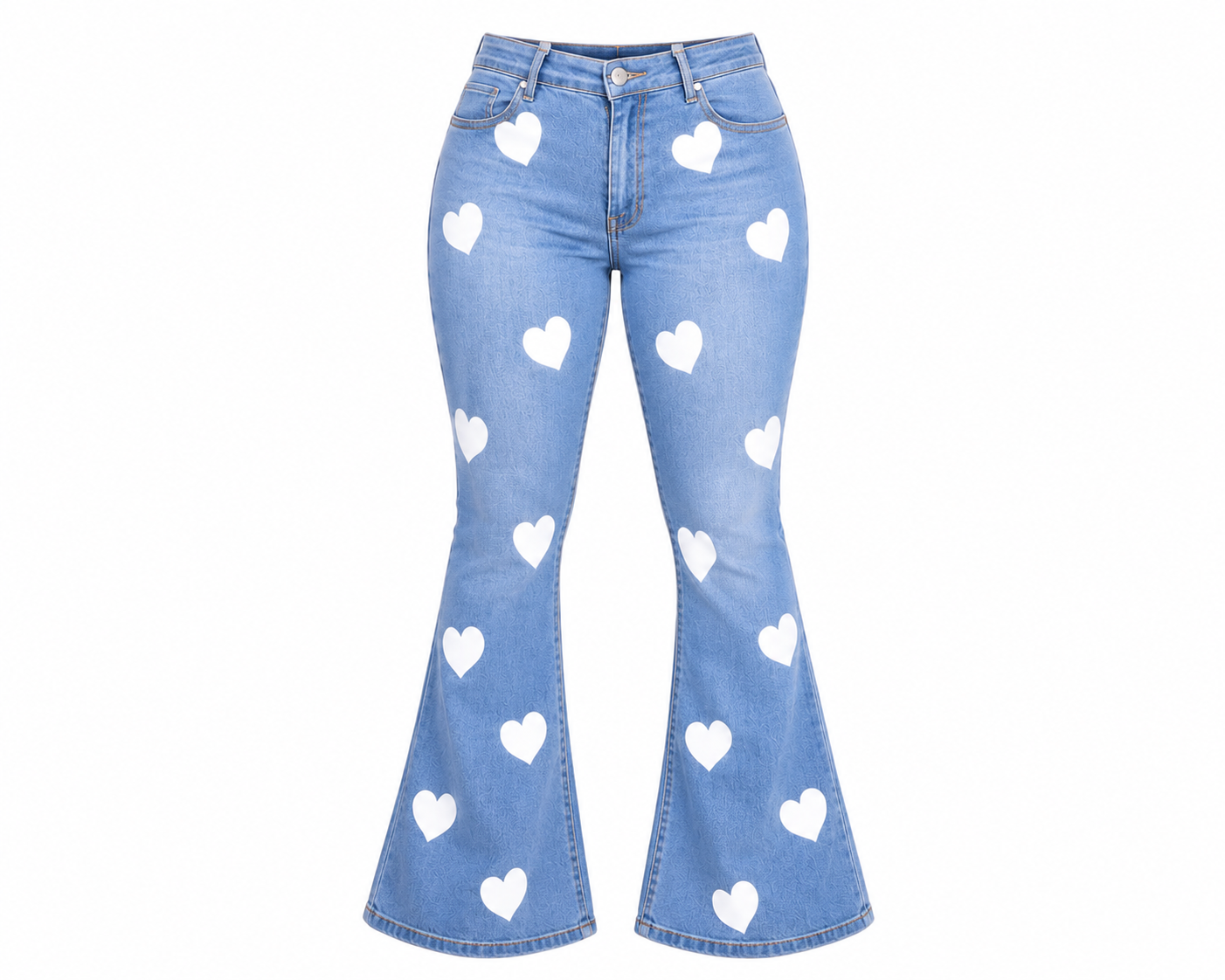 Cupid Flared High-Waisted Jeans, Denim