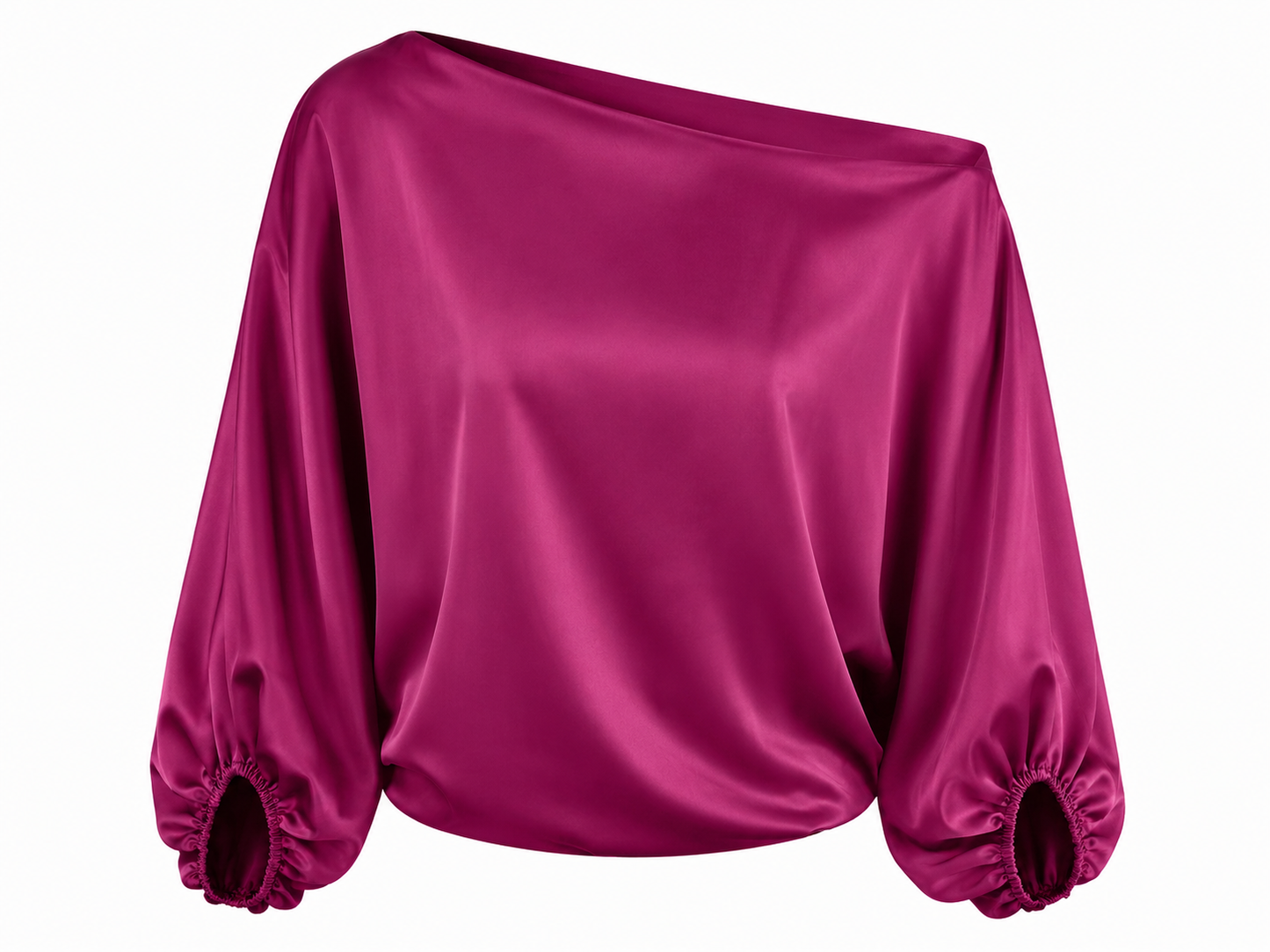 Fuchsia Drift Off The Shoulder Blouse